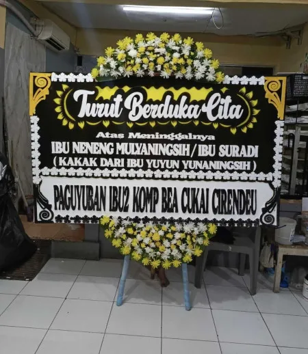 Papan Bunga Duka Sentul Selatan