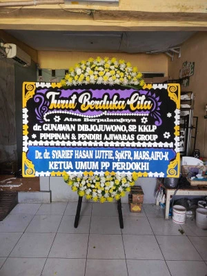 Papan Bunga di Sentul Selatan